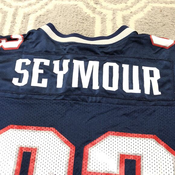 New England Patriots Richard Seymour Jersey Size Medium Adidas Y2K Autographed - Picture 6 of 12